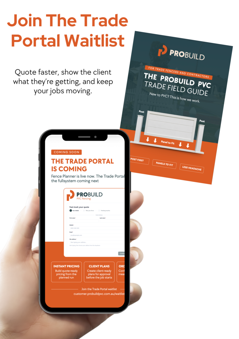 Trade & Installers | Probuild PVC Fencing