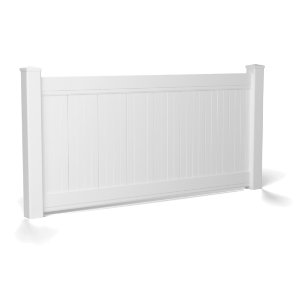 Hampton Privacy 1200 mm, white, flat external post cap