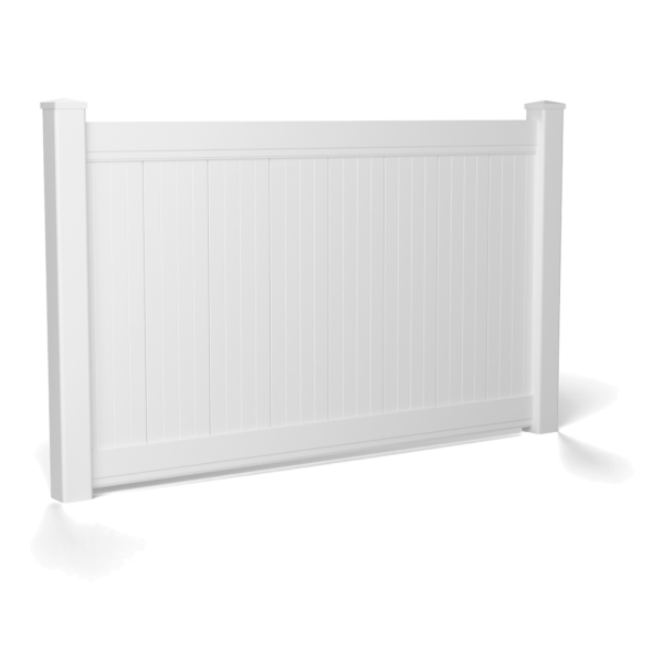 Hampton Privacy 1500 mm, white, flat external post cap