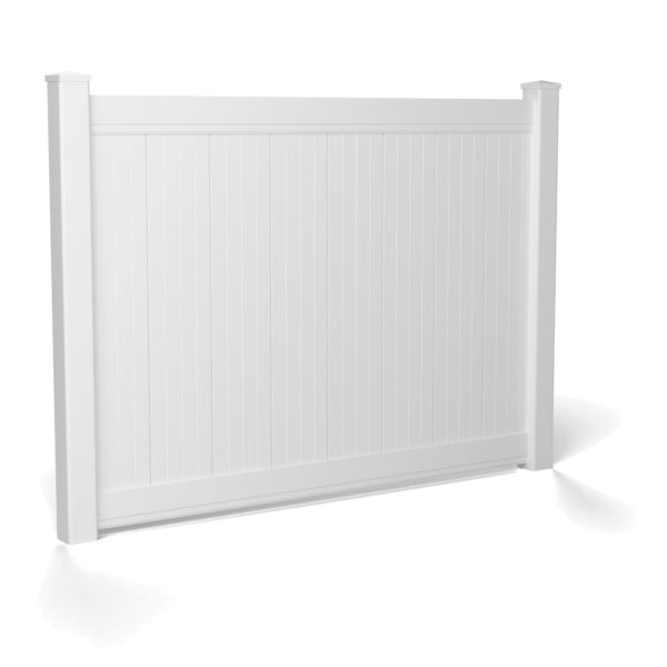 Hampton Privacy 1800 mm, white, flat external post cap