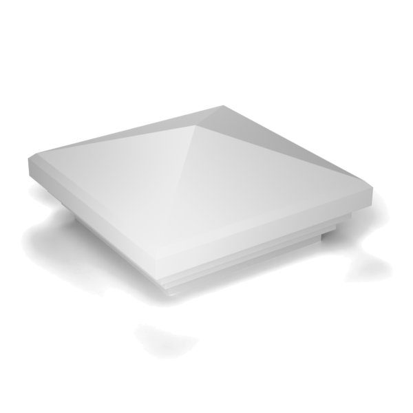 New England post cap, 102 mm post, white