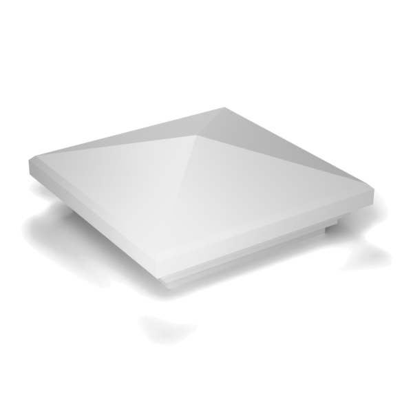 New England post cap, 127 mm post, white